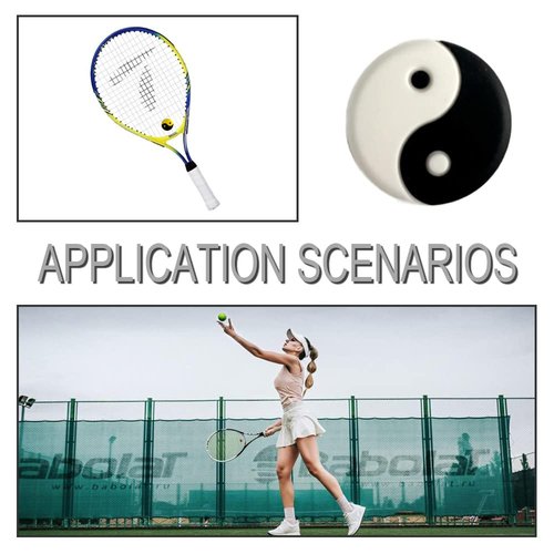 NB 12 Pcs Tennis Vibration Dampeners Silicone Racket Shock Absorbers Tennis Racket Accessories for Tennis Players