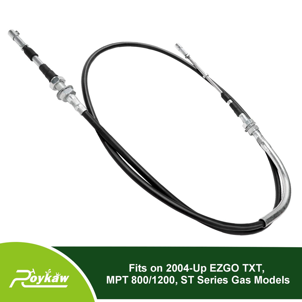 Roykaw Golf Cart Transmission Shift Cable Forward/Reverse for 2004-Up EZGO TXT, MPT 800/1200, ST Series Gas Models, Replaces OEM # 602891-66 inches