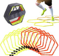 Japard Hex Agility Rings - Speed Training & Footwork Drills with Carrying Bag | Durable & Lightweight