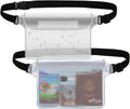 AiRunTech Waterproof Pouch - 2 Pack Waist Strap | Keep Your Phone Safe & Dry for Beach, Pool, Boating, and More