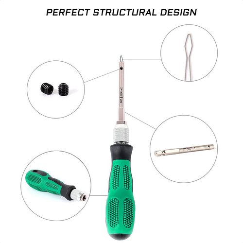 KIEVODE Bike Nipple Driver Tool for Wheel Spoke Lacing and Building - Screwdriver with Comfort Grip Handle for MTB, Road, or Mountain Bicycle