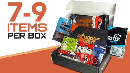Moose Baits Bass Tackle Mystery Box - 7-9 Premium Fishing Lures for Largemouth & Smallmouth Bass