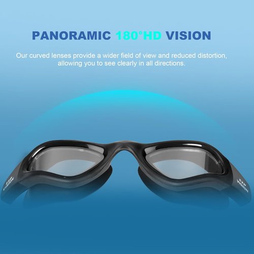 EXP VISION Adult Swim Goggles - Anti-Fog, Leak-Proof Design for Men & Women | Triathlon Ready