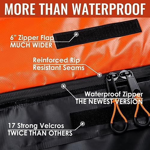 20 Cu Ft Waterproof Car Roof Cargo Bag with Racks & Locks – Heavy Duty Vehicle Luggage Carrier