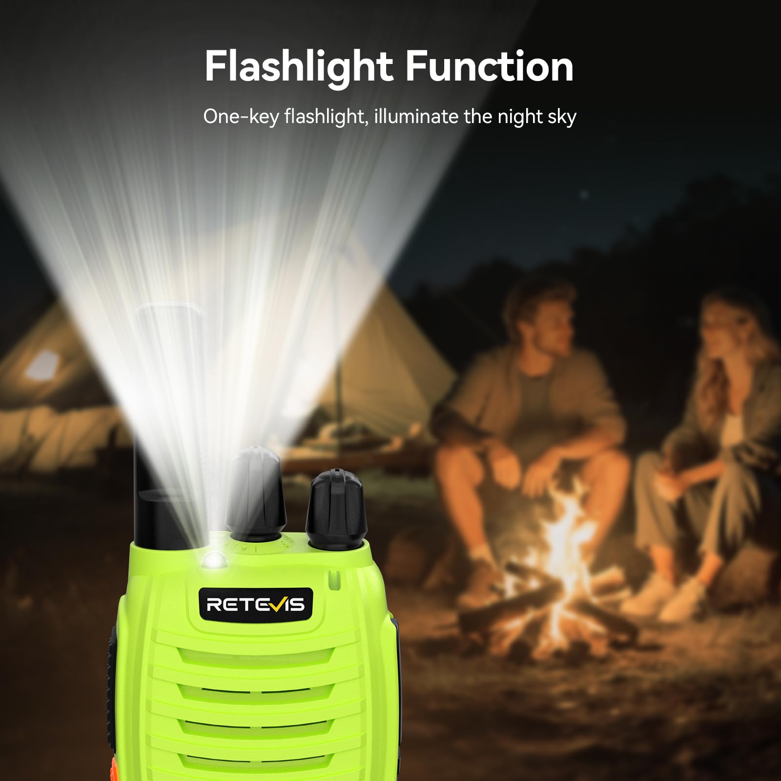 Retevis H-777 Walkie Talkies, Portable FRS Two way Radios Long Range, VOX Handsfree, Rechargeable Walkie Talkies for Adults, Li-ion Battery and Charger Base for Traveling Biking Camping Hiking(1 Pair)