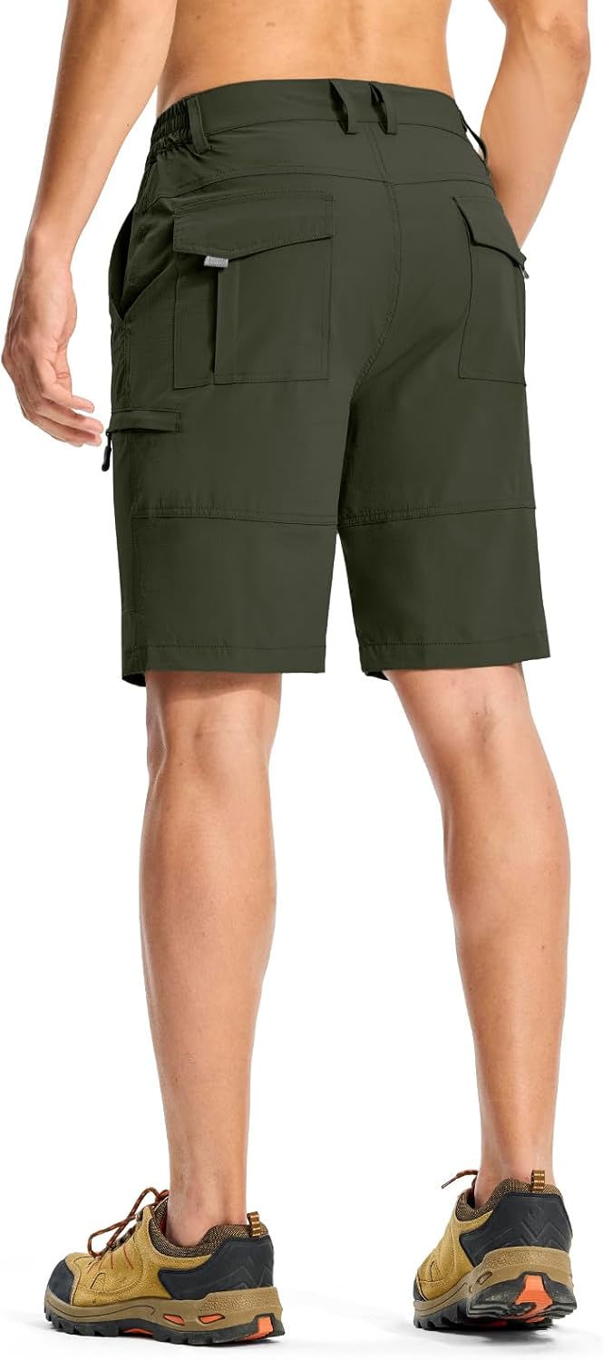 Rdruko Men's Hiking Shorts - Quick Dry Lightweight Cargo Shorts with 6 Pockets | Ideal for Outdoor Travel