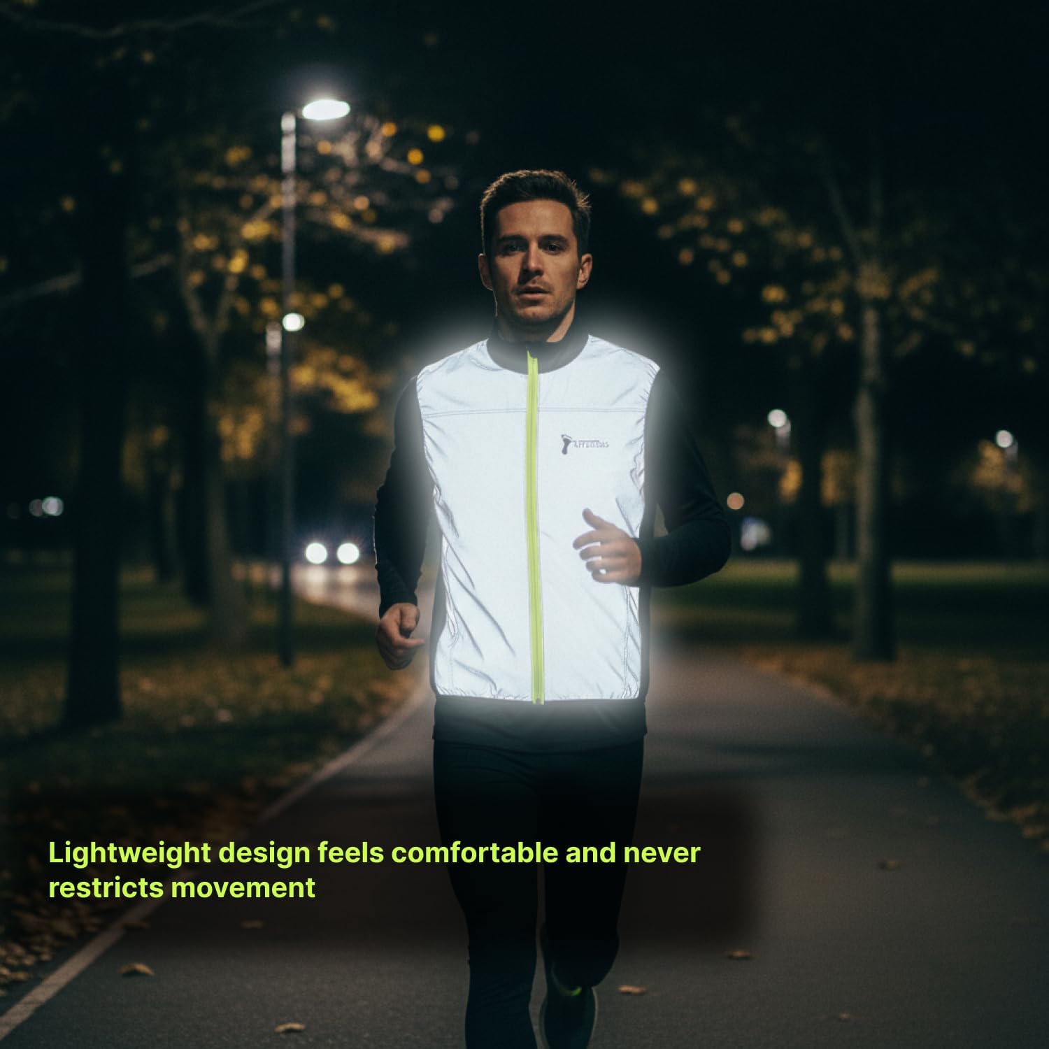 ReflecToes Reflective Safety Vest - Hi-Vis Running & Cycling Gilet for Night Visibility | Lightweight & Breathable