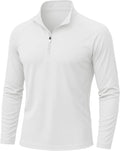 KEFITEVD Men's Sun Protection Shirt - UPF 50+ Long Sleeve 1/4 Zip Quick Dry UV Fishing T-Shirt