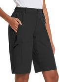 Baleaf Women's Quick-Dry Hiking Bermuda Shorts - Lightweight, UPF 50+ with Pockets for Summer Adventures