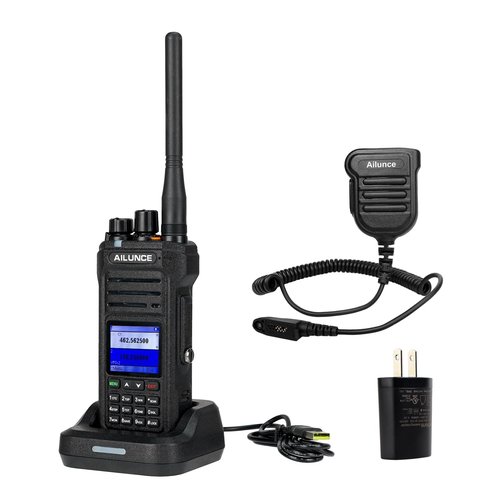 Retevis Ailunce HA1G GMRS Handheld Radio, Chirp, GMRS Radio with IP67 Speaker Mic, Waterproof, NOAA, 2800mAh USB-C Rechargeable, Repeater Compatible Two Way Radio for Blizzard, Survival, Emergency
