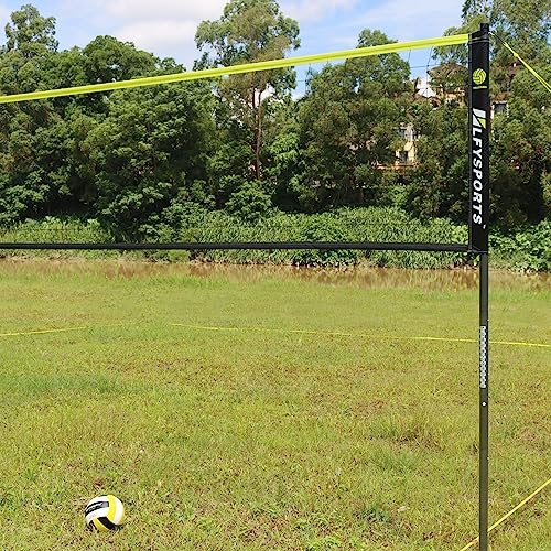 Outdoor Volleyball Net Set with Adjustable Poles and Accessories for Backyard Beach Play