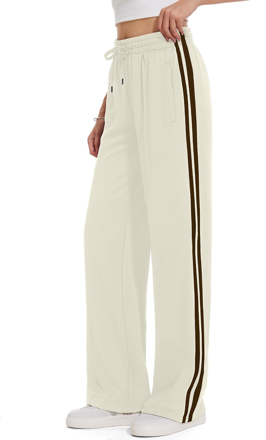 Tapata Women's Track Pants - Loose Straight Leg Jogging Sweatpants | Warm-Up Athletic Wear