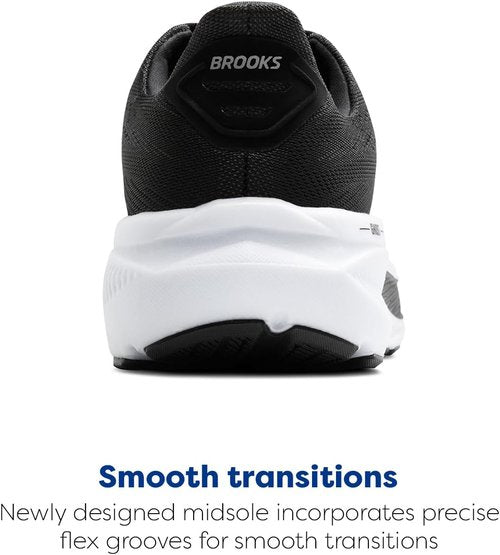 Brooks Men's Ghost 17 Running Shoes - Lightweight Comfort for Neutral Runners | Size 10, Black