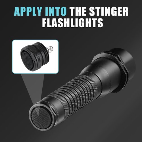 747013 Strion TailCap Assembly Replacement for Streamlight - Tail End Bottom for Streamlight Strion LED Flashlight, 1 Pack Flashlight Click Switch