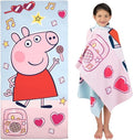 Franco Peppa Pig Kids Bath Towel - Super Soft Cotton, 58 in x 28 in | Perfect for Pool & Beach