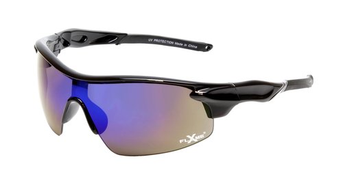 Calabria Rally Black/Blue Mirror Pickleball Sunglasses for Women Polarized Pickleball Glasses for Men Racquetball Protective Eyewear Outdoor Sunglasses Men Sport Tennis Biking Squash Cricket Glasses