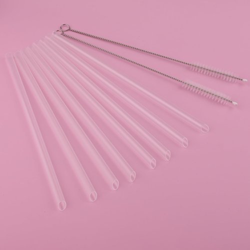 Joshey 8-Pack Replacement Straws for Stanley IceFlow 2.0 Flip Tumbler 30oz (Only) | Fit Stanley IceFlow Flip Straw Lid | BPA-Free Drink Straws with 2 Cleaning Brushes, IceFlow 2.0 Accessories Parts