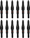 Archery Field Points 17/64 Inch 9/32 in 19/64 Inch 5/16 in (12 Pack) for Field Target Practice Shooting