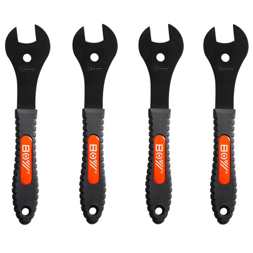 SONZUIA Bicycle Cone Wrench Set Tool (13, 14, 15, 16, 17, 18, 19mm), Bike Cone Spanner Set, Wheel Hub Axle Nut Install Remover (13-14-15-16mm)