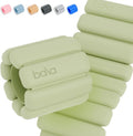 Bala Bangles Adjustable Wrist & Ankle Weights - 1 lb Silicone Set in Sage for Gym, Yoga & Strength Training