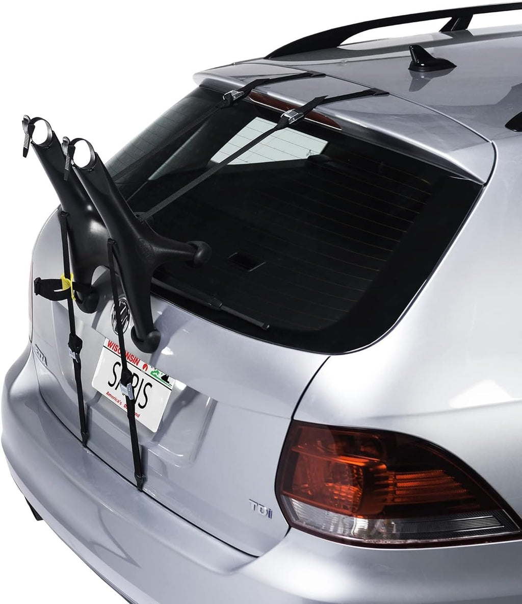 Saris Solo Bike Rack - Lightweight Trunk Mount 1-Bike Carrier for Cars & SUVs - Tool-Free & Compact