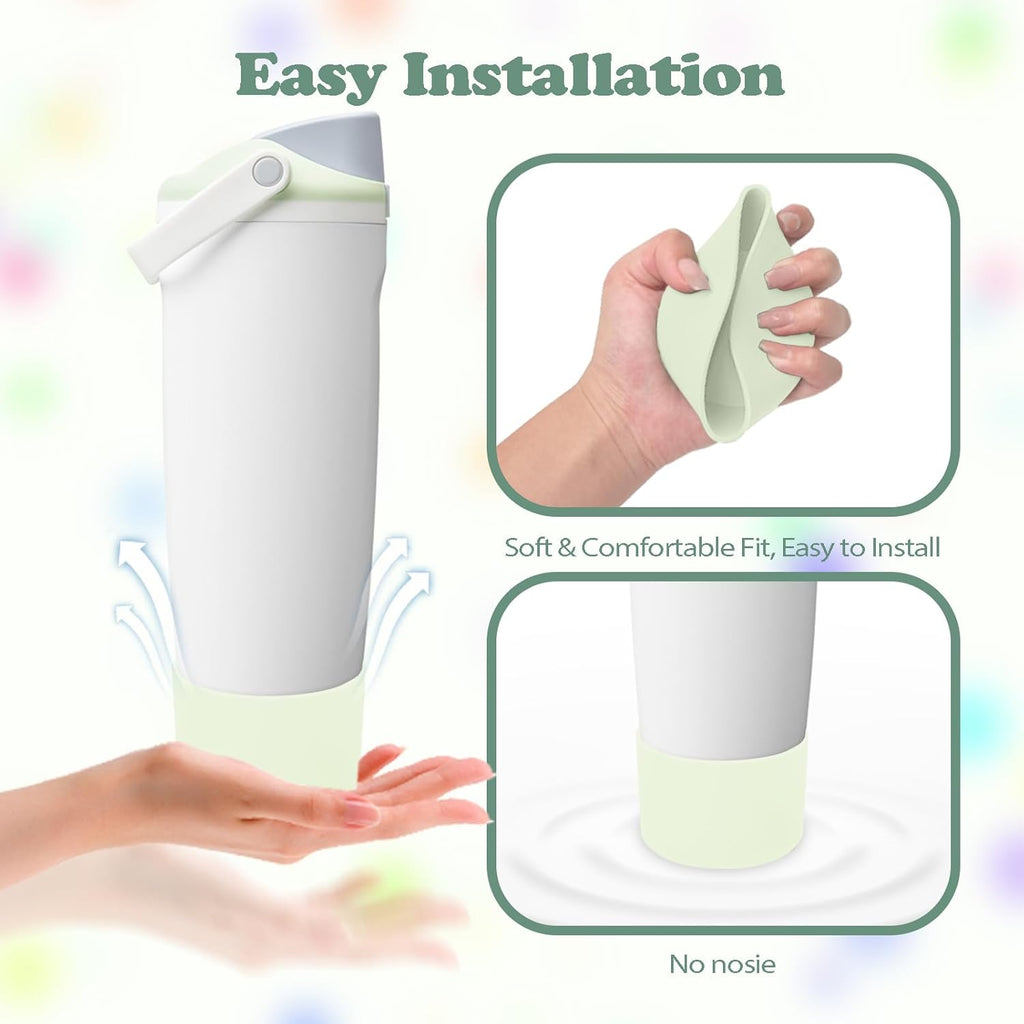 Owala Silicone Boot - Non-Slip, Scratch-Resistant Stability Enhancer for 30oz & 40oz Bottles | 12 Colors Available (Ice Breeze)