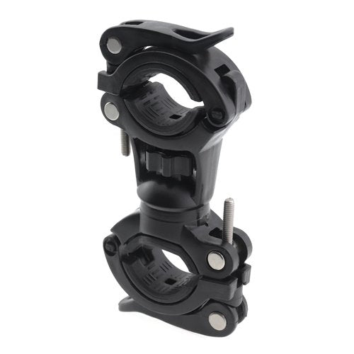 CChiai 360 Degree Rotating Flashlight Mounting Bracket Black Universal Bike Light Plastic Installation Stand Cycling Accessories for Securing Pump