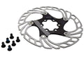 EUHMUOD 160mm Floating Disc Brake Rotor with 6 bolts, Stainless Steel Bicycle Disc Brakes Rotors Replacement for Mountain MTB Road Bike E-Bike BMX, Anti-Squeal Design 160mm Disc Brake Rotor(Black)