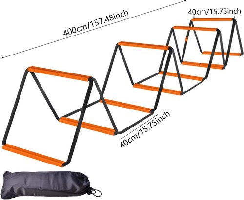 Menolana Agility Ladder - Foldable Football Footwork Training Equipment for Speed & Balance