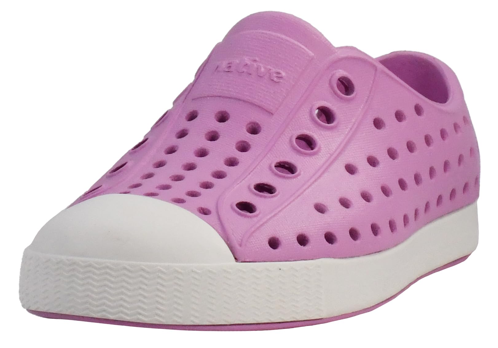 Native Shoes Unisex-Kids Jefferson Sneakers, Chillberry Pink/Shell White, 6 Toddler