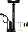 VIMILOLO Bicycle Pump - Portable Floor Pump with Gauge for Presta & Schrader Valves | Ideal for Bikes & Balls