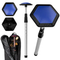 Mevfiya Golf Travel Bag Support Pole,Aluminium Golf Travel Bag Pole 52In to Protect Golf Clubs from Impacts,Retractable Shaft Fit Golf Bag (Blue)