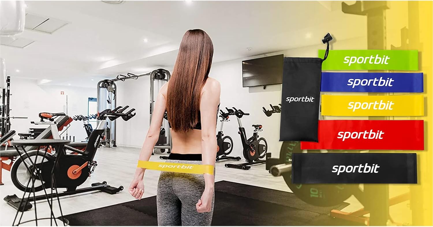 SPORTBIT Resistance Bands Set - Versatile Exercise Bands for Strength Training | 5 Pack