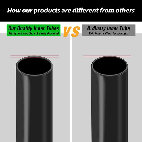 26x1 3/8 Bike Tubes by [Brand Name] - 2 Pack with AV32mm Schrader Valve for Easy Installation