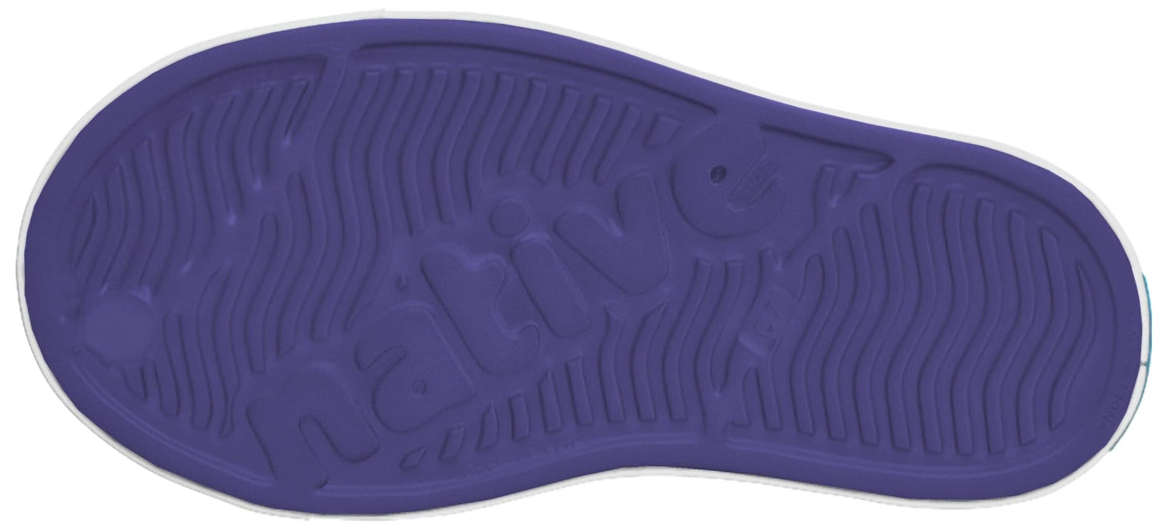 Native Shoes Unisex-Kids Jefferson Sneakers, Glamour Purple/Shell White, 2 Little Kid