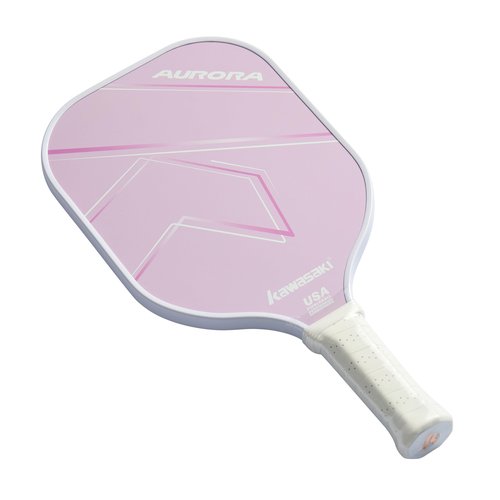 Pickleball Paddle, Kawasaki Ultra Lightweight Pickleball Racket with Fiberglass Surface PP Honeycomb Core Pickle Ball Paddle for Beginners 15mm (Pink)