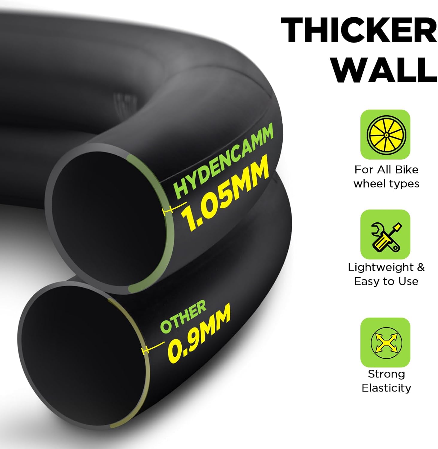 700C Bike Tube by [Brand Name] - Durable Butyl Inner Tube with 2 Tire Levers | Fits 700x20C-25C