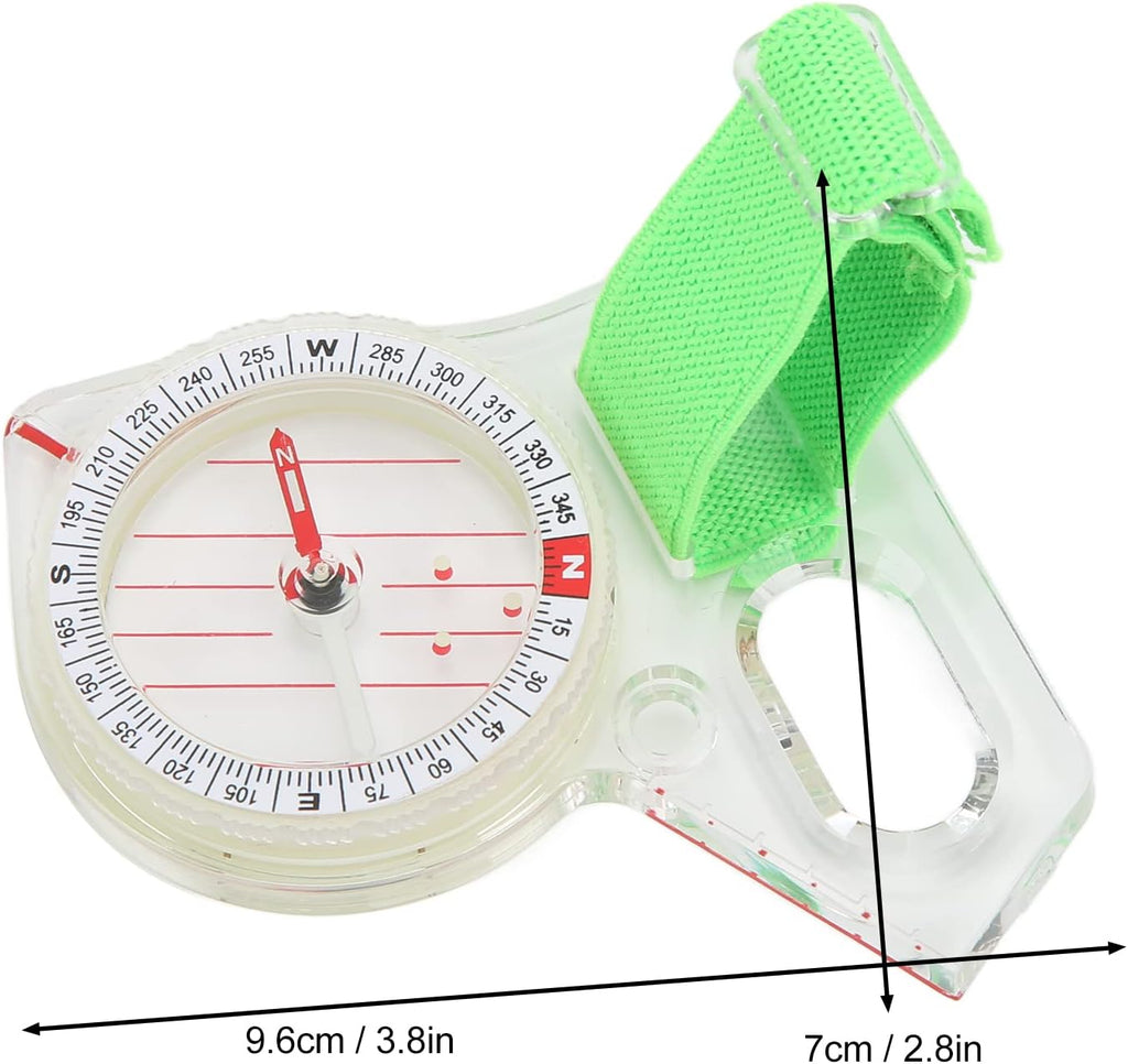 Orienteering Compass - Portable ABS Thumb Compass with Luminous Point for Outdoor Navigation