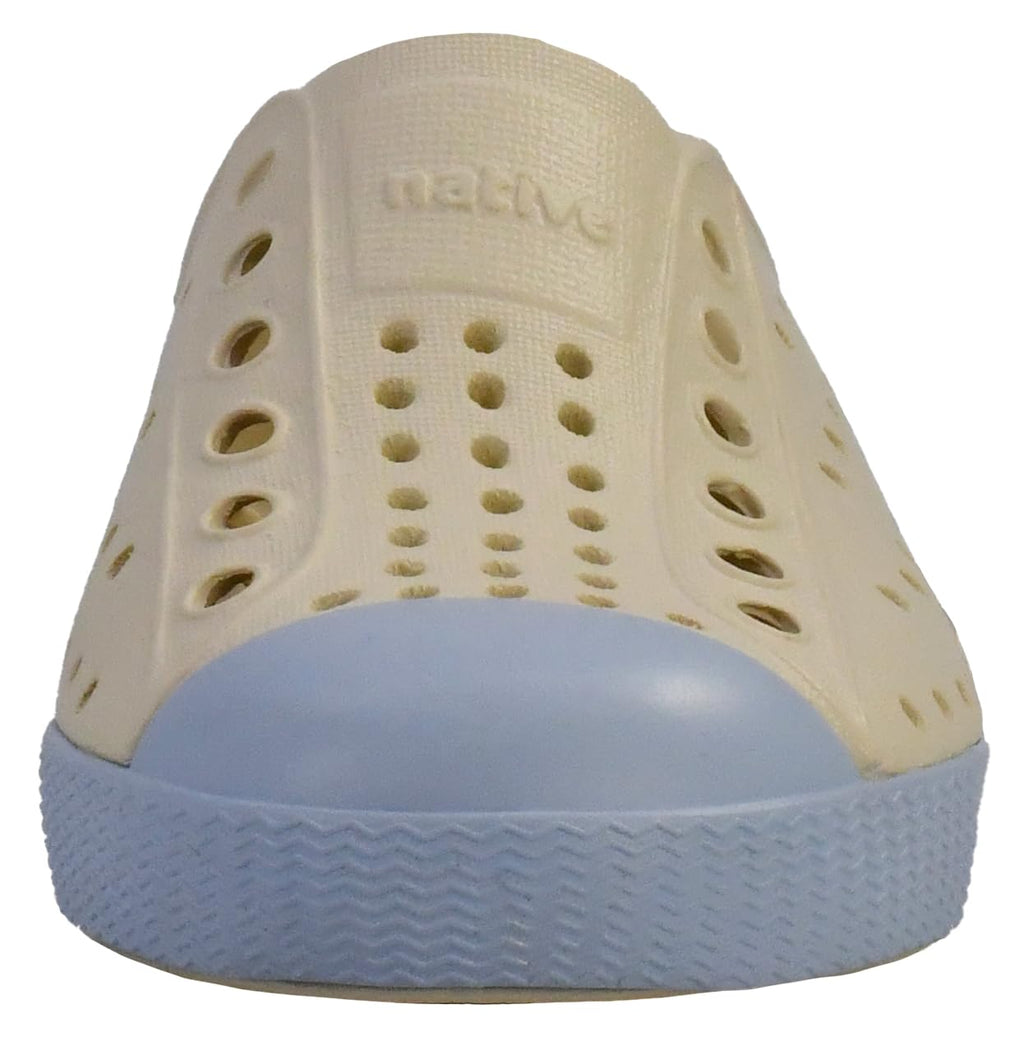 Native Shoes Unisex-Kids Jefferson Sneakers, Bone White/Skyway Blue, 6 Big Kid