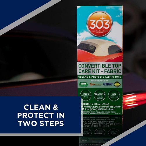303 Products Convertible Top Cleaning Kit - Cleaner & Fabric Guard for Water Repellency | 32 fl oz