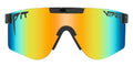 Pit Viper Sunglasses I The Original I Wide Fit I Polarized Lens, Indestructible Frame I Turbo Adjustable for Perfect Fit I Micro Fiber Bag & Retainer Straps I Orange Lens, Black Frame