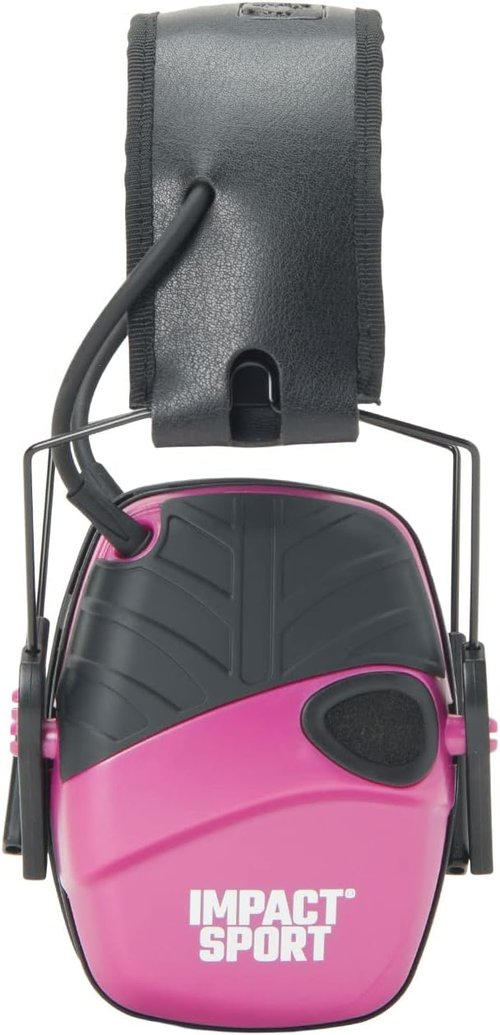 Howard Leight Impact Sport Electronic Shooting Earmuff - Youth/Small Size in Pink (R-02533)