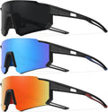 Skiennix Polarized Youth Baseball Sunglasses - UV Protection for Boys & Girls Age 6-12 | 3 Pack