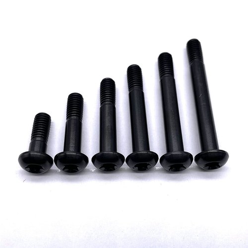 BININIU Black T25 Titanium Bracket Bolts for Sram Flat Mount Caliper, Disc Brake Hardware M5*32mm (Black - Ti - 32mm)