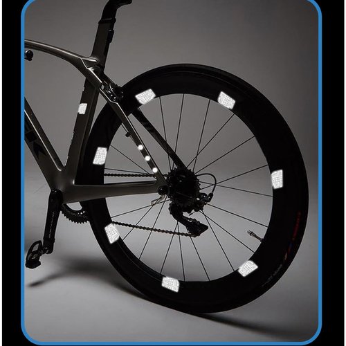 HOUSON Multifunctional Reflective Stickers for Bicycles & Outdoors - 72-Piece Set with 360° Visibility & 3D Adhesive Film (Ultra-Thin, Waterproof)