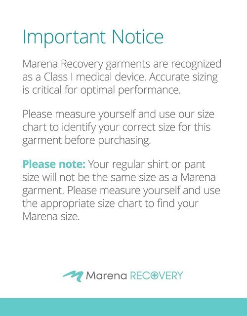 MARENA Recovery Full-length Compression Arm Sleeves for Post Surgical Support, Large, Black