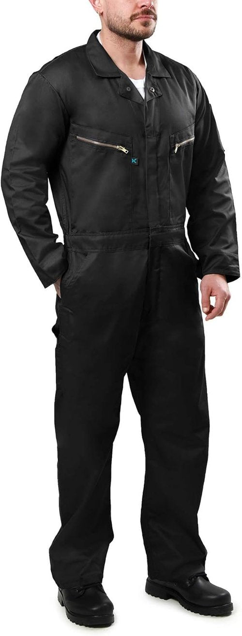 Kolossus Pro-Utility Coverall - Cotton Blend Long Sleeve with Zippered Front Pockets