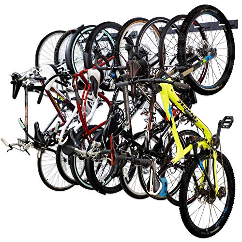 X-Large StoreYourBoard Virginia Bike Co BLAT 8 Bike Wall Mount Rack Heavy Duty Steel