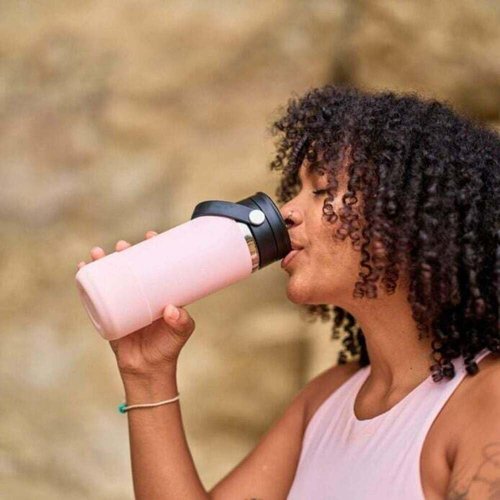 Hydro Flask Bottle Boot - Silicone Bottom Protector Sleeve for Small Bottles | Trillium Pink