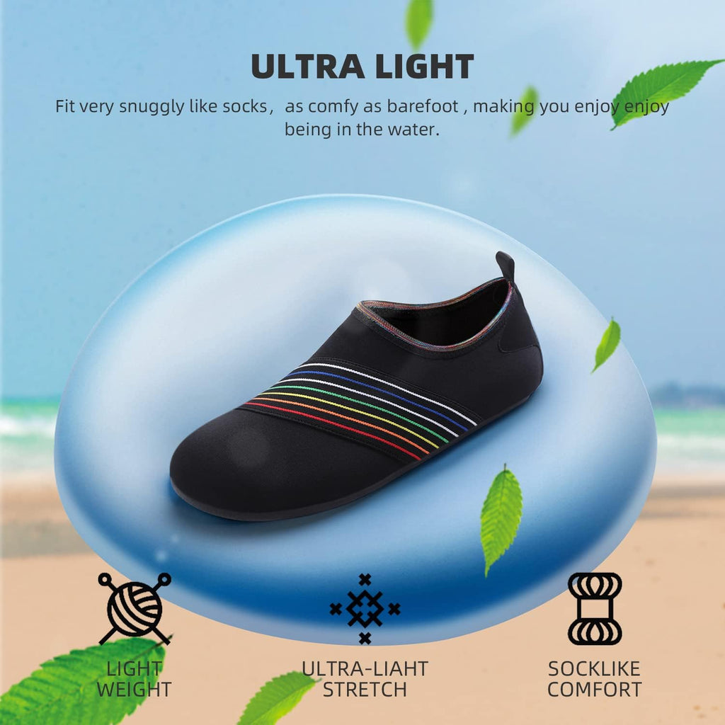 Skiennix Water Shoes - Quick-Dry Aqua Socks for Beach & Pool Activities | Adult & Youth Sizes